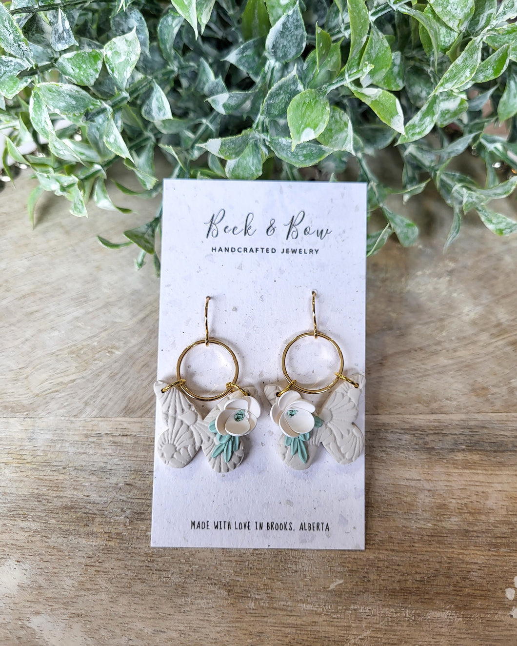 Neutral Butterfly Dangle